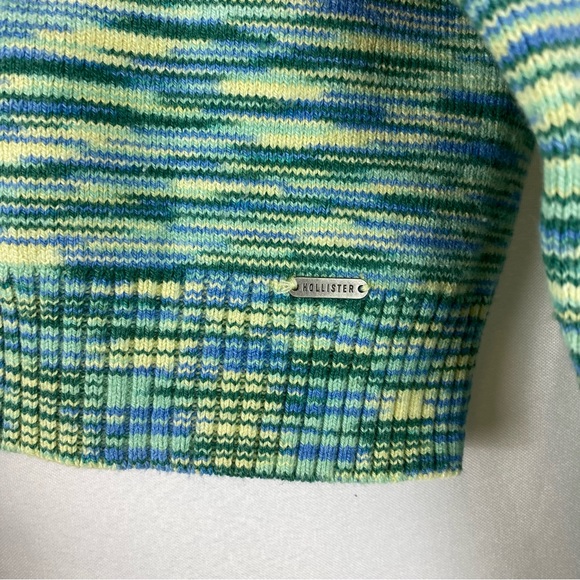 Hollister Blue Space Dye Knitted Cardigan - Picture 7 of 10